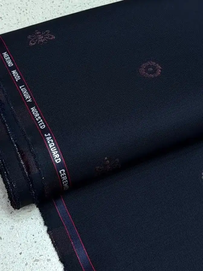 Midnight Heritage Weave product photograph from Mina’s Loom